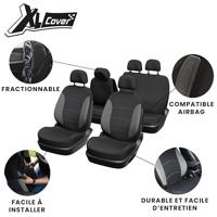 Autostoelhoezen - XLCOVER - Split-design - Airbag compatibel - Hoezen voor voorstoelen, hoofdsteunen en achterbank - thumbnail