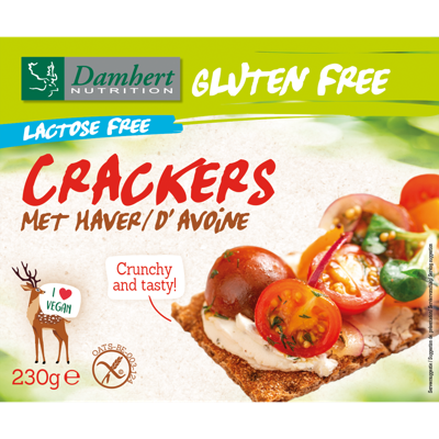Damhert Gluten Free haver Crackers Lactose Free Damhert Gluten Free haver Crackers Lactose Free