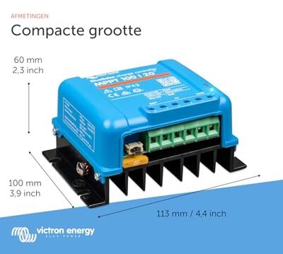 Victron Energy BlueSolar Laadregelaar voor zonne-energie MPPT 12 V, 24 V, 48 V 20 A Victron Energy BlueSolar Laadregelaar voor zonne-energie MPPT 12 V, 24 V, 48 V 20 A