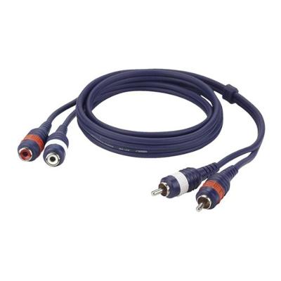 DAP FL27 tulpkabel 2x RCA male naar 2x RCA female 3m