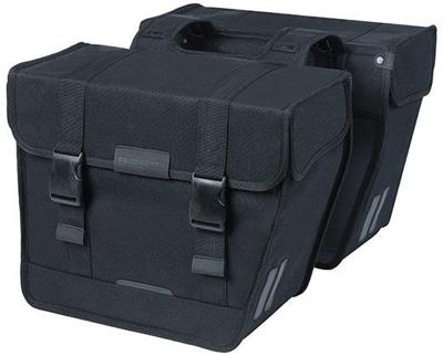 Dubbele fietstas Basil Kavan Eco Classic Rounded 46 liter 37 x 18 x 32 cm - zwart