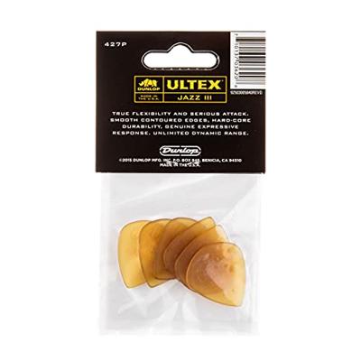 Dunlop 427P138 Ultex Jazz III Pick 1,38 mm plectrumset (6 stuks)