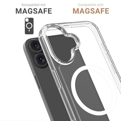 JT Berlin BackCase Pankow Clear Backcover Apple iPhone 16 Plus Transparant MagSafe compatible