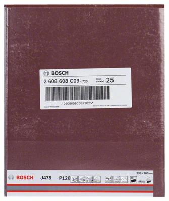 Bosch Accessories J475 2608608C15 Schuurblad Korrelgrootte (num) 320 (b x h) 230 mm x 280 mm 1 stuk(s)
