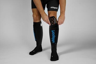 Uhlsport Cybershield Scheenbeschemers Zwart Blauw