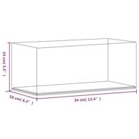 VidaXL Vitrine transparant 34x16x14 cm acryl - thumbnail