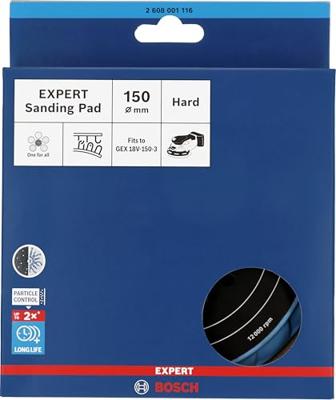 Bosch Accessories 2608001116 EXPERT multihole schuurschijf, hard hard hard, 150 mm