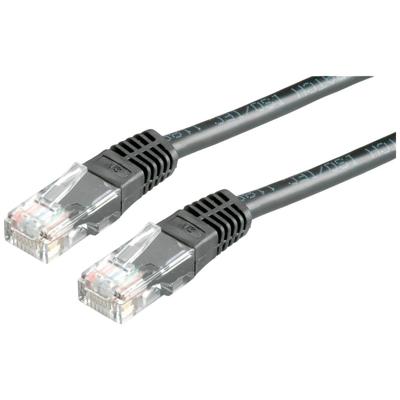 ROLINE patchkabel Cat.5e (Klasse D) UTP, PoE, zwart, 1 m ROLINE patchkabel Cat.5e (Klasse D) UTP, PoE, zwart, 1 m