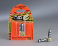 Ansmann MaxE Micro AAA Type 800mAh Oplaadbare batterij met hoge capaciteit 2x Micro AAA HR03 - thumbnail