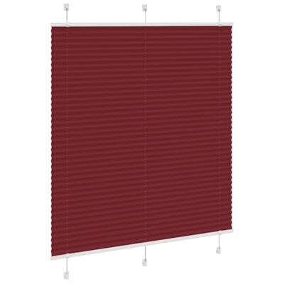 Pliss rolgordijn 120x100cm stofbreedte 119,4cm bordeauxrood - thumbnail
