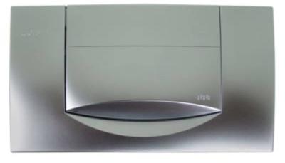 Geberit 200F bedieningspaneel mat chroom voor Geberit Twinline inbouwreservoir (UP130)