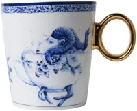 Heinen Delfts Blauw mok keramiek redmer hoekstra sterrenbeeld ram 8.5x9.5cm delfts blauw - thumbnail