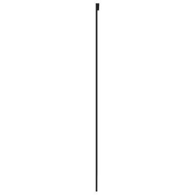 VidaXL Schuifdeur 102,5x205 cm gehard glas en aluminium zwart