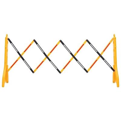 Verkeersbarrire inklapbaar 250x38x96 cm geel en zwart