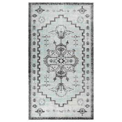 VidaXL Buitenkleed platgeweven 115x170 cm groen en grijs