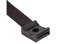 Hebotec KBS 4 - 20 Klittenband sokkel Om te schroeven Zwart 1 stuk(s) - thumbnail