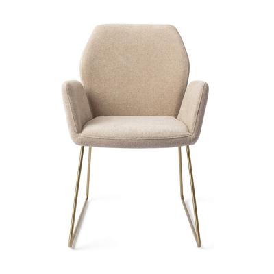 Jesper Home Misaki eetkamerstoel Funky Fudge slide gold