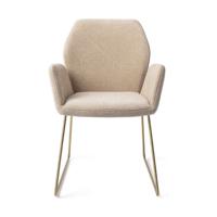 Jesper Home Misaki eetkamerstoel Funky Fudge slide gold - thumbnail