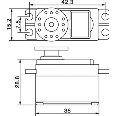 Reely Midi-servo S-9650 MG Digitale servo Materiaal (aandrijving): Metaal Stekkersysteem: JR-bus