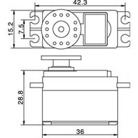 Reely Midi-servo S-9650 MG Digitale servo Materiaal (aandrijving): Metaal Stekkersysteem: JR-bus - thumbnail