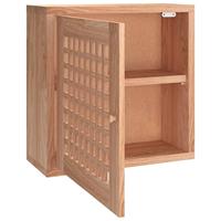 Wandkast 42x18x42 cm massief walnotenhout - thumbnail