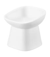 Yamazaki Voerbak Kat | Hond - Schuin - Keramisch - Tower - Wit - thumbnail