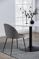 Bendt Eetkamerstoel 'May' Velvet, kleur Donkergrijs - thumbnail