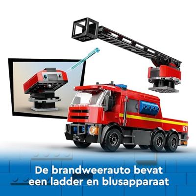 LEGO CITY brandweerkazerne en brandweerauto 60414