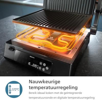 Philips HD6307/70 Contact grill Grijs - thumbnail