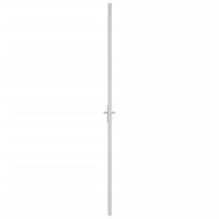 VidaXL Binnendeur 93x201,5 cm matglas en aluminium wit - thumbnail