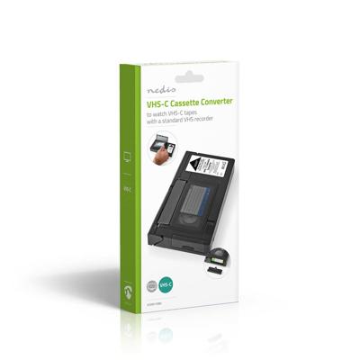 Nedis VHS-Converter | VHS-C naar VHS | Plug and play | Zwart | 1 stuks - VCON110BK VCON110BK