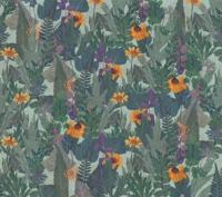 Decoprint Herbarium Fotobehang met grote bladeren en bloemen - HED27291 - thumbnail