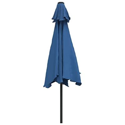 VidaXL Parasol met metalen paal 300 cm blauw VidaXL Parasol met metalen paal 300 cm blauw