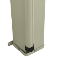 VidaXL Tuinscherm uittrekbaar 140x300 cm grijs - thumbnail