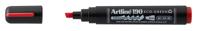 Permanent marker artline 190 eco schuin 2-5mm rood | 12 stuks - thumbnail