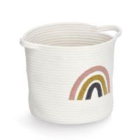 Opbergmand Rainbow White - Groot Ø 32 cm - thumbnail