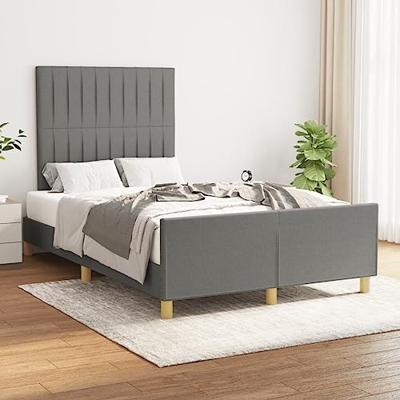 Bedframe zonder matras 120x190 cm stof donkergrijs