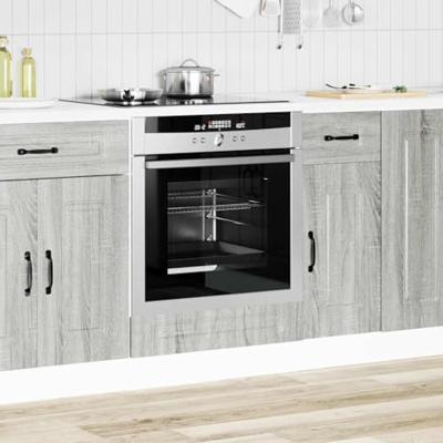 Ovenkast Kalmar bewerkt hout grijs sonoma eiken Ovenkast Kalmar bewerkt hout grijs sonoma eiken