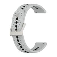 By Qubix - Dot Pattern bandje - Grijs - Compatible met Garmin Vivoactive 6 / Vivoactive 5 / Vivoactive 3 - Compatible Garmin bandje - Bandbreedte: 20mm - thumbnail