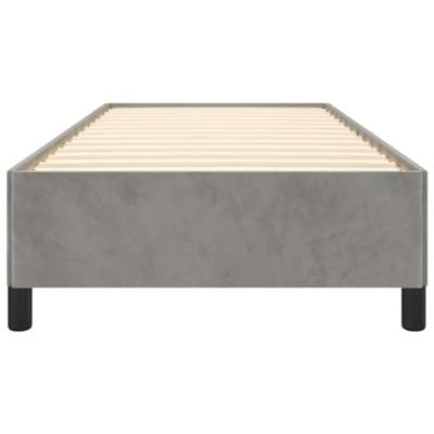 Bedframe zonder matras 90x200 cm fluweel lichtgrijs