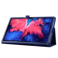 Lunso - Stand flip sleepcover hoes - Lenovo Tab P11 / P11 Plus - Donkerblauw - thumbnail