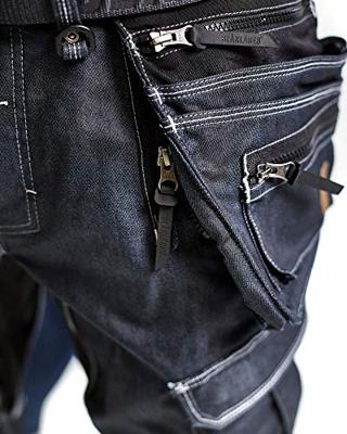 Blåkläder X1900 short denim stretch blauw/zwart maat 48