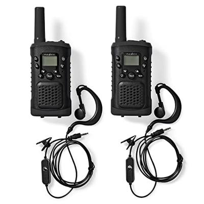 Nedis wltk0610bk walkie talkie set 2 handsets tot 6 km frequentiekanalen: 8 ptt / vox tot 3 uur koptelefoonoutput 2 headsets zwart Nedis wltk0610bk walkie talkie set 2 handsets tot 6 km frequentiekanalen: 8 ptt / vox tot 3 uur koptelefoonoutput 2 headsets zwart