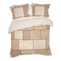 Heckett & Lane Heckett&Lane Rida Dekbedovertrek Woven Beige - thumbnail