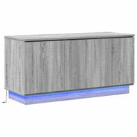 TV-meubel met LED Grijs sonoma 100 x 38 x 49 cm Bewerkt hout - thumbnail