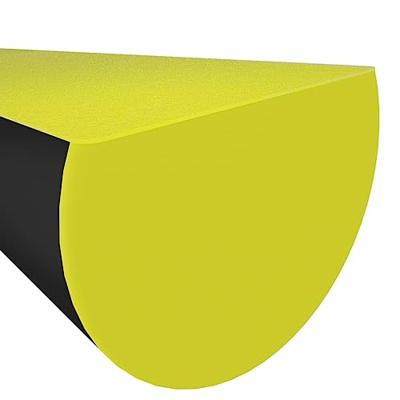 Hoekbeschermers 2 st 4x3x100 cm PU geel en zwart - thumbnail