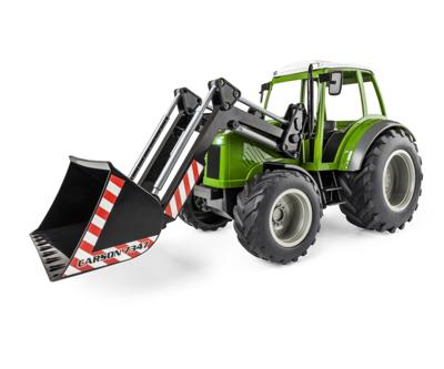 Carson Modellsport 907347 RC Traktor mit Frontlader 1:16 RC functiemodel Elektro Landbouwvoertuig Incl. accu, oplader en batterijen voor de zender Carson Modellsport 907347 RC Traktor mit Frontlader 1:16 RC functiemodel Elektro Landbouwvoertuig Incl. accu, oplader en batterijen voor de zender