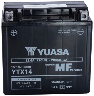 YUASA batterij "ytx14 / ytx14-bs". battery ytx14 agm