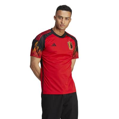 België Thuis Shirt Senior 2022-2023 - Maat XL - Kleur: Rood | Soccerfanshop België Thuis Shirt Senior 2022-2023 - Maat XL - Kleur: Rood | Soccerfanshop