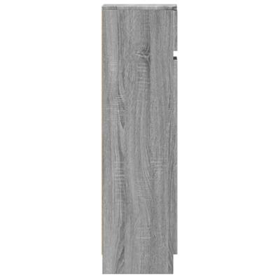 Schoenenkast 100,5x28x100 cm bewerkt hout grijs sonoma eiken